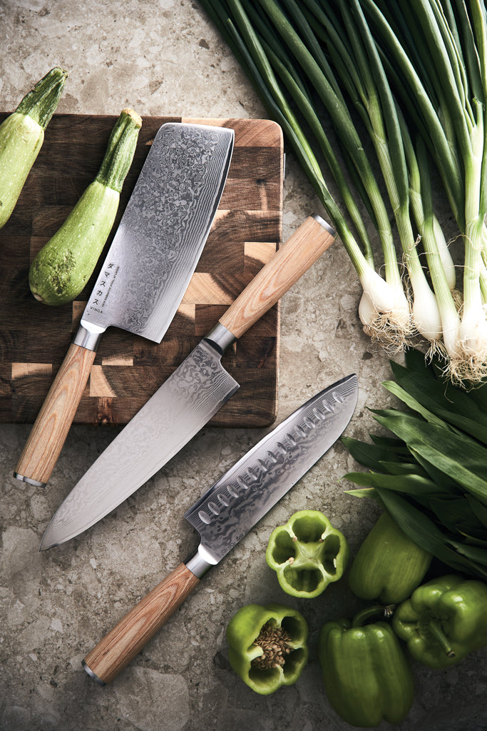 VINGA Hattasan Damascus Santoku mes
