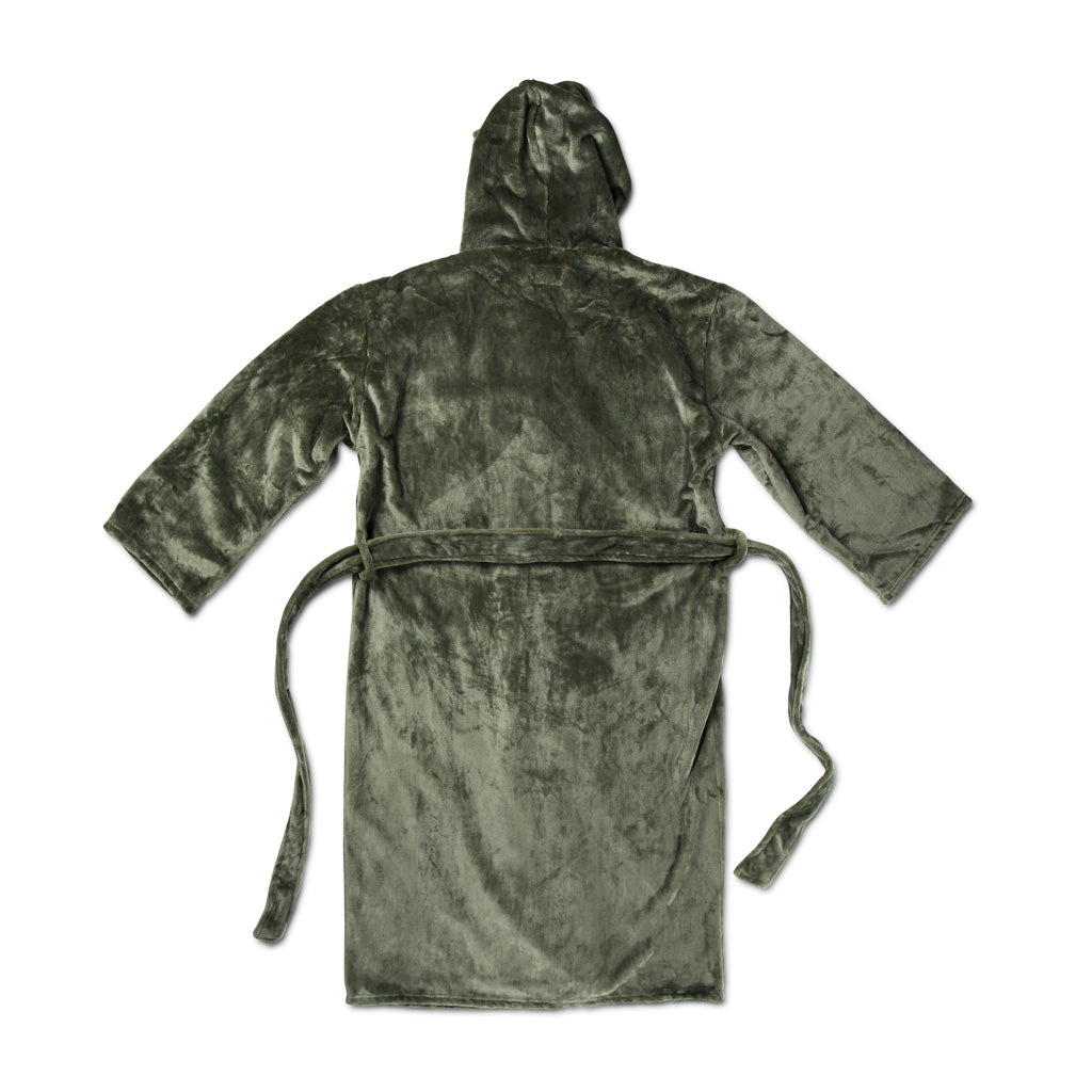 VINGA Louis luxe pluche RPET badjas maat S/M