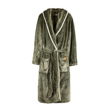 VINGA Louis luxe pluche RPET badjas maat S/M