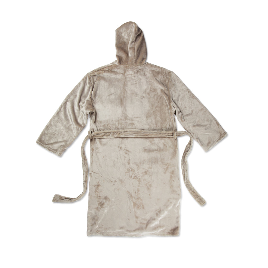 VINGA Louis luxe pluche RPET badjas maat S/M