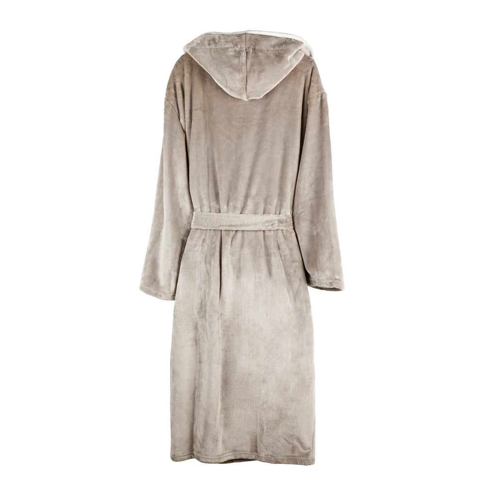 VINGA Louis luxe pluche RPET badjas maat S/M
