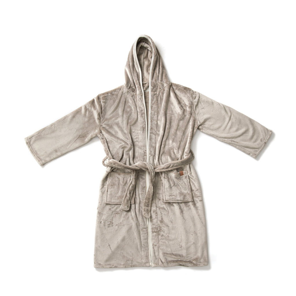 VINGA Louis luxe pluche RPET badjas maat L/XL