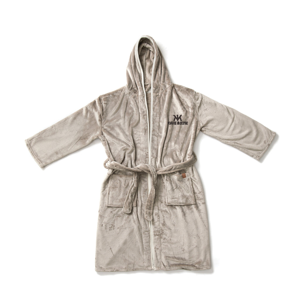 VINGA Louis luxe pluche RPET badjas maat L/XL