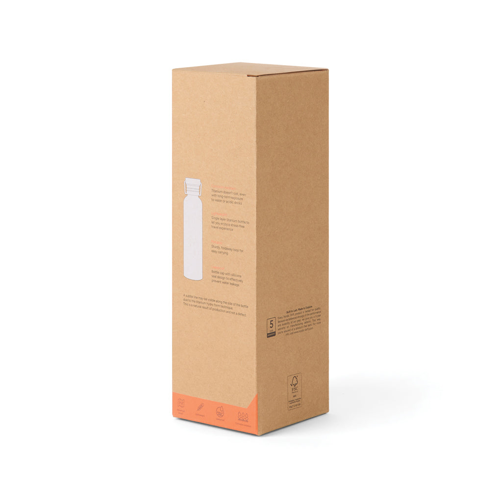 Nordic Drift Trail Ultra Light Titanium 600ml Water fles
