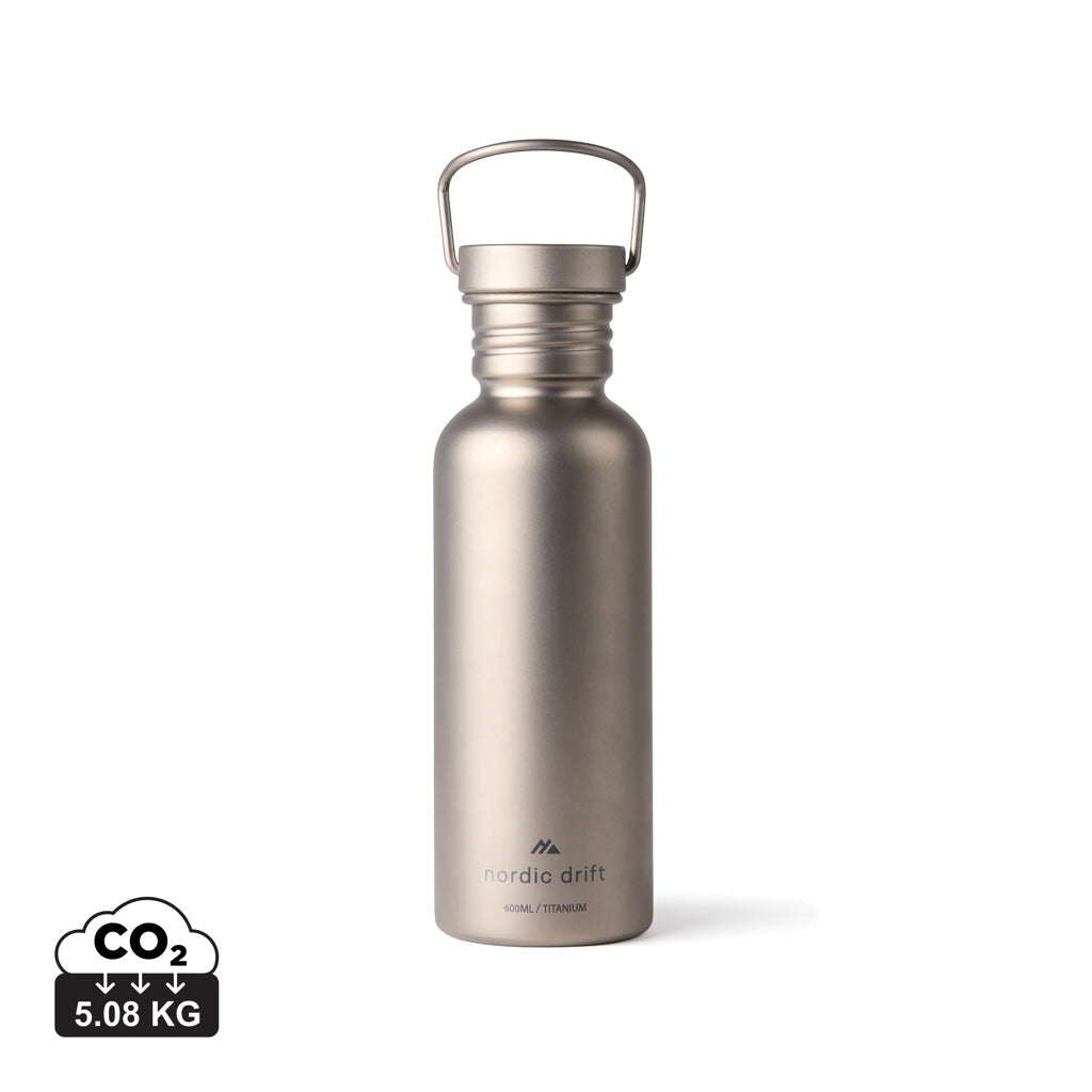 Nordic Drift Trail Ultra Light Titanium 600ml Water fles