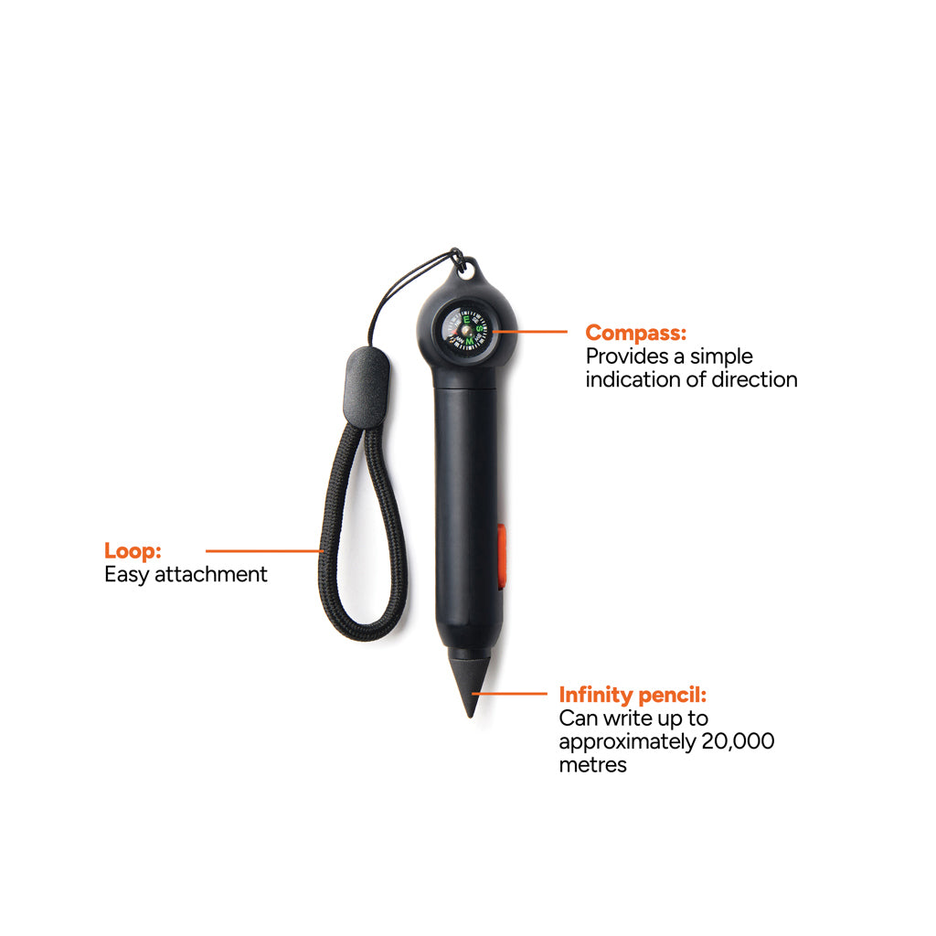 Nordic Drift Trail RCS Portable Infinity Pocket Pen & kompas