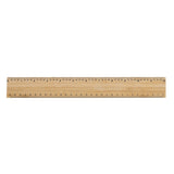 Timberson extra dikke 30cm dubbelzijdige bamboe liniaal