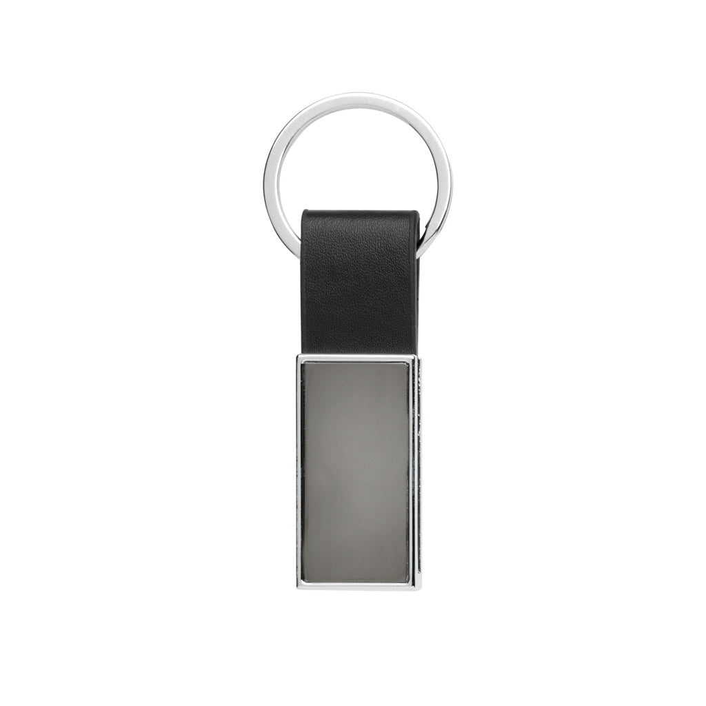 Luxe PU sleutelhanger RCS gerecycled zinc alloy