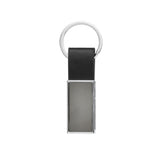Luxe PU sleutelhanger RCS gerecycled zinc alloy