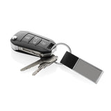 Luxe PU sleutelhanger RCS gerecycled zinc alloy