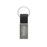 Luxe PU sleutelhanger RCS gerecycled zinc alloy