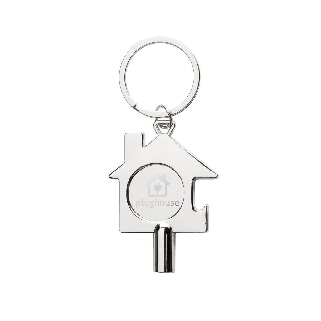 RCS gerecycled zinc alloy 3 in 1 sleutelhanger