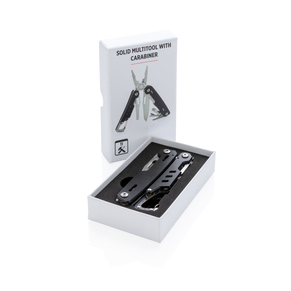 Solid multitool met karabijnhaak