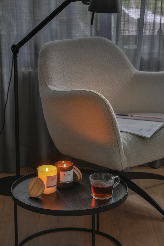 Ukiyo luxe geurkaars met bamboe deksel