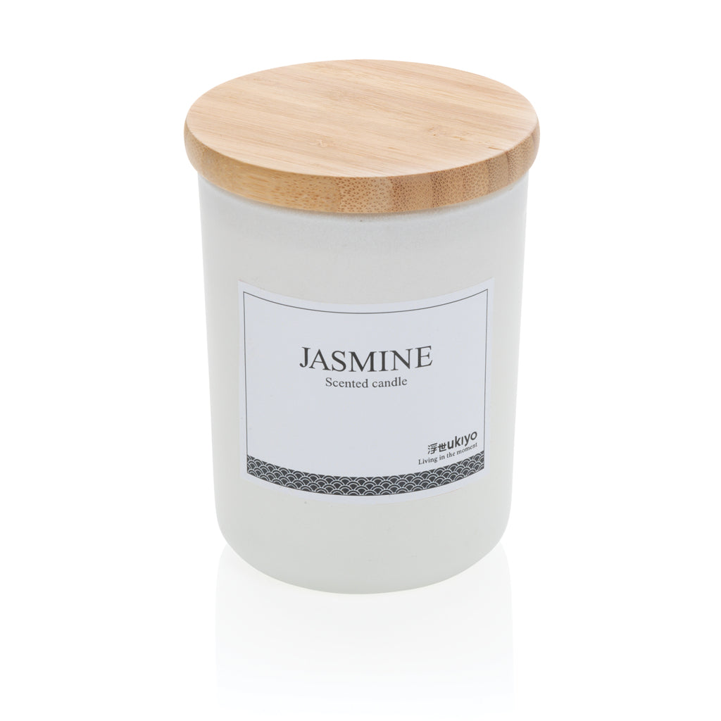 Ukiyo luxe geurkaars met bamboe deksel