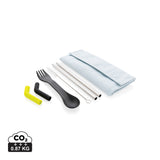 Tierra 2-delige rietjes- en bestekset