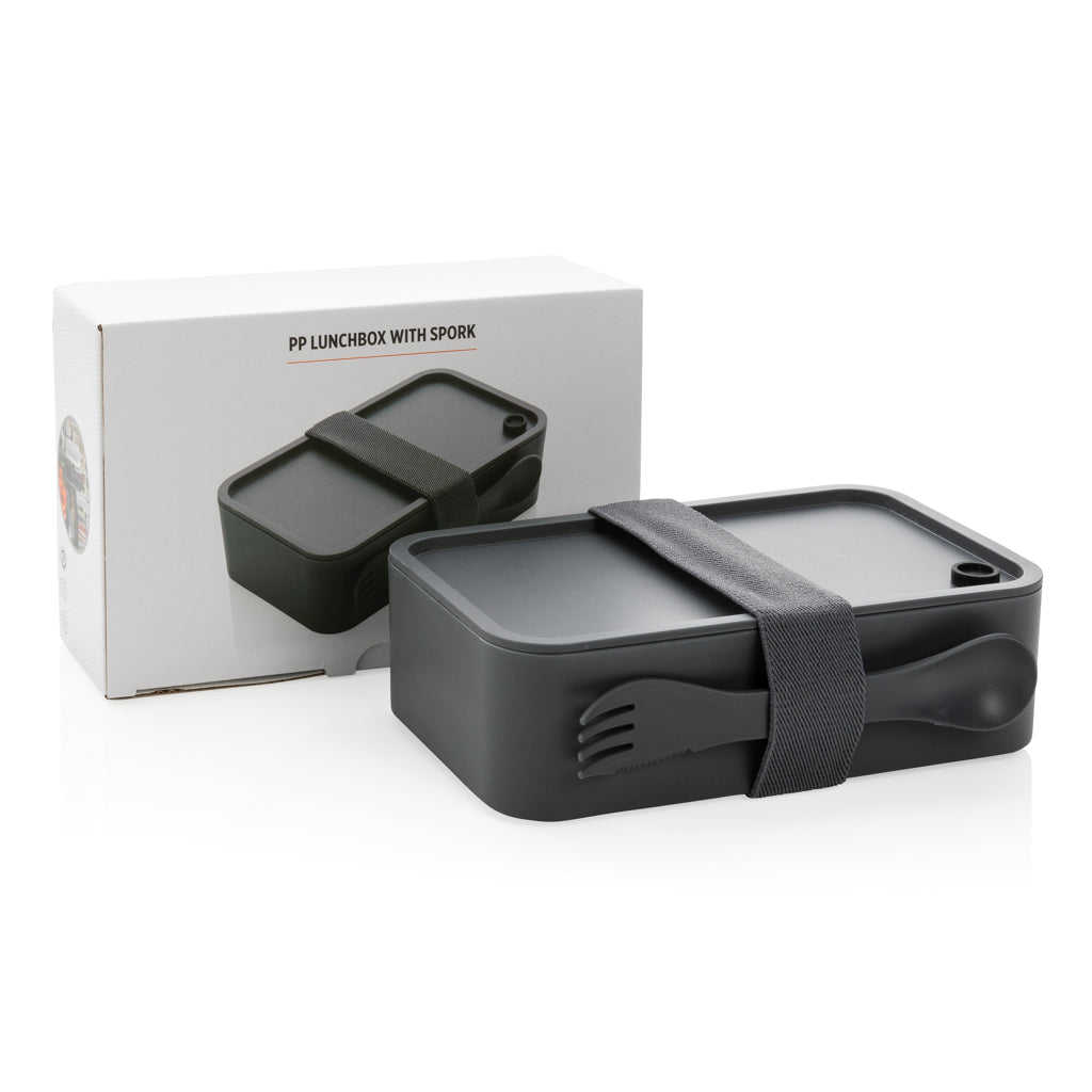 PP lunchbox met spork