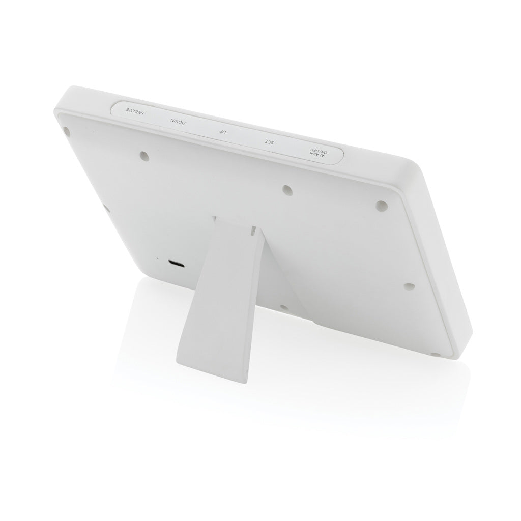Utah RCS recycled plastic bamboe LED-klok