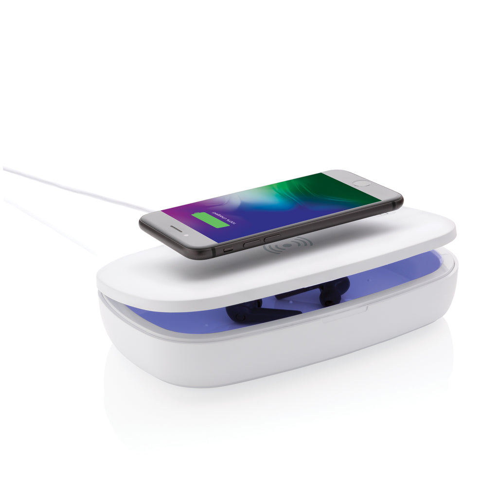 UV-C sterilisatie box met 5W draadloze oplader