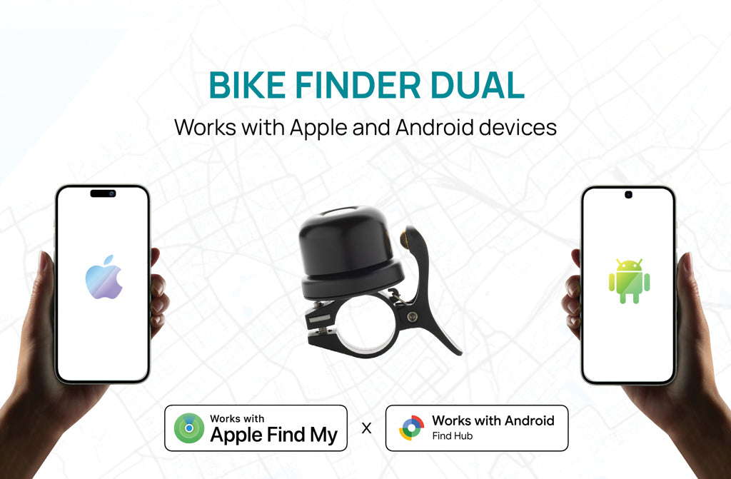 Bike Finder Dual fietsbel met wereldwijd lokaliseren