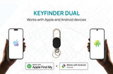 Keyfinder Dual keychain met wereldwijd lokaliseren