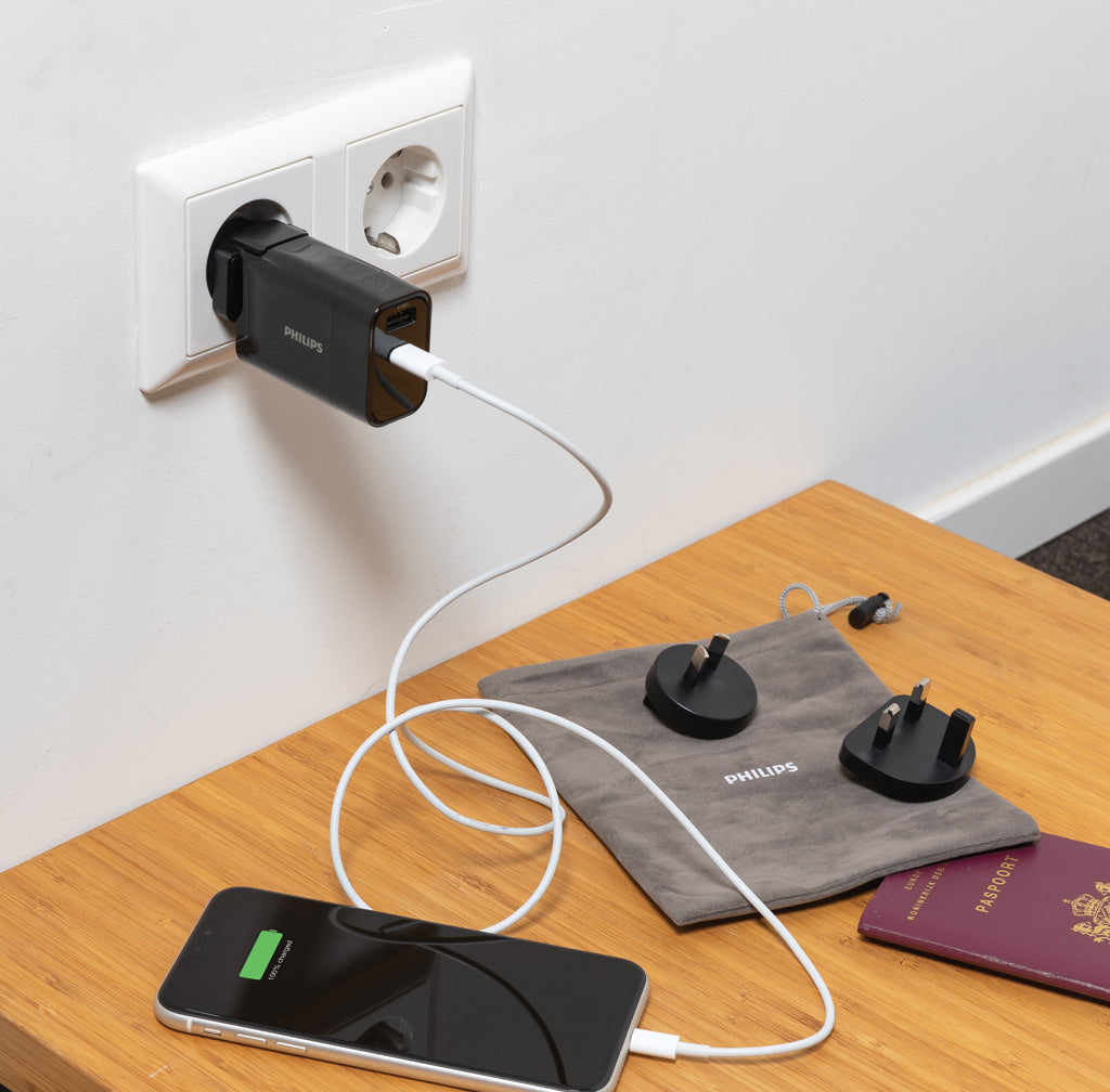 Philips 30W ultra snelle reisadapter set