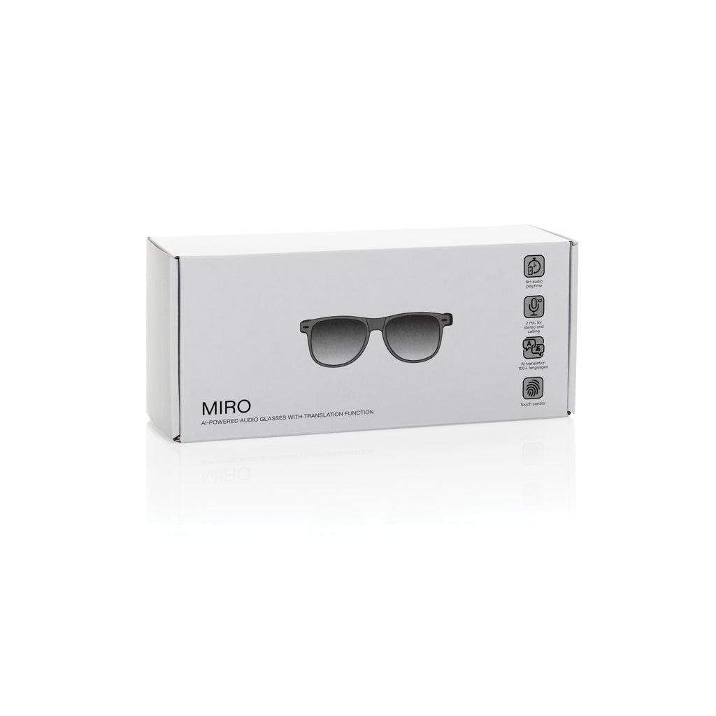 Miro AI-audiobril met vertaalfunctie