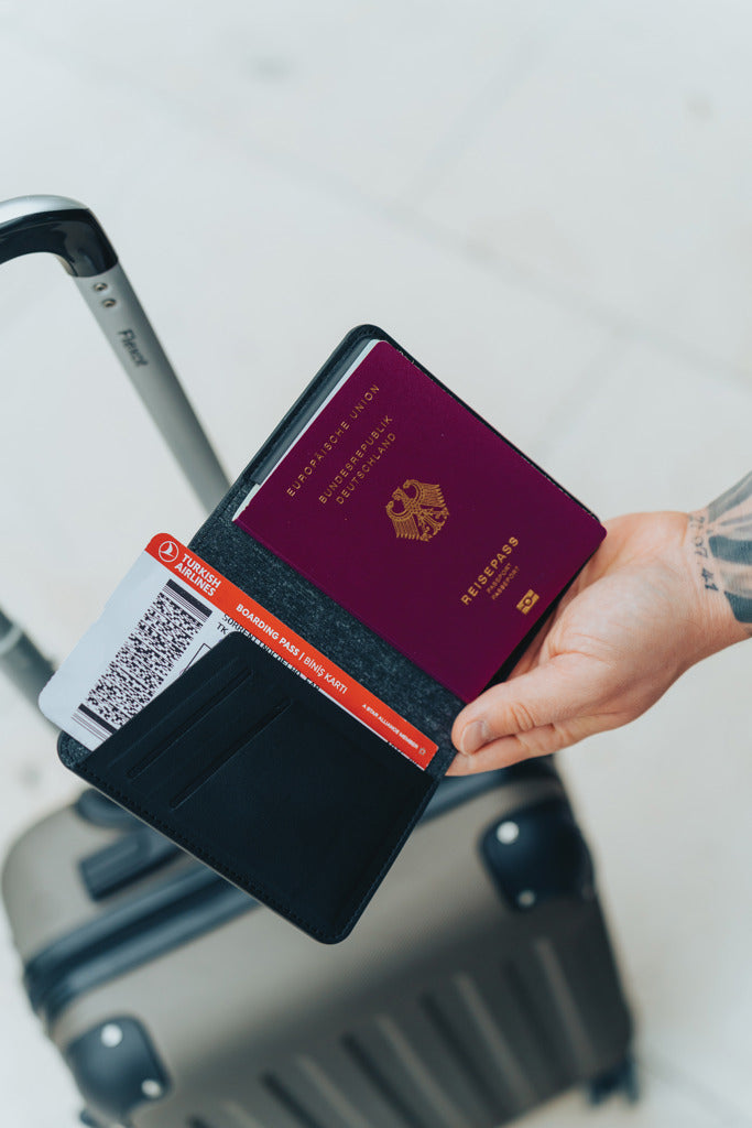 Travelfinder RCS rpoly paspoorthouder wereldwijd lokaliseren