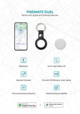 Findmate Dual RCS gerecycled plastic item finder IPX5