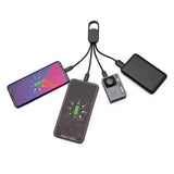 4-in-1 kabel met karabijnhaak