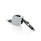 3-in-1 kabel met oprolmechanisme