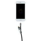 3-in-1 kabel met oprolmechanisme
