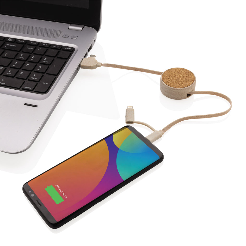 Kurk 6-in-1 oprolbare kabel