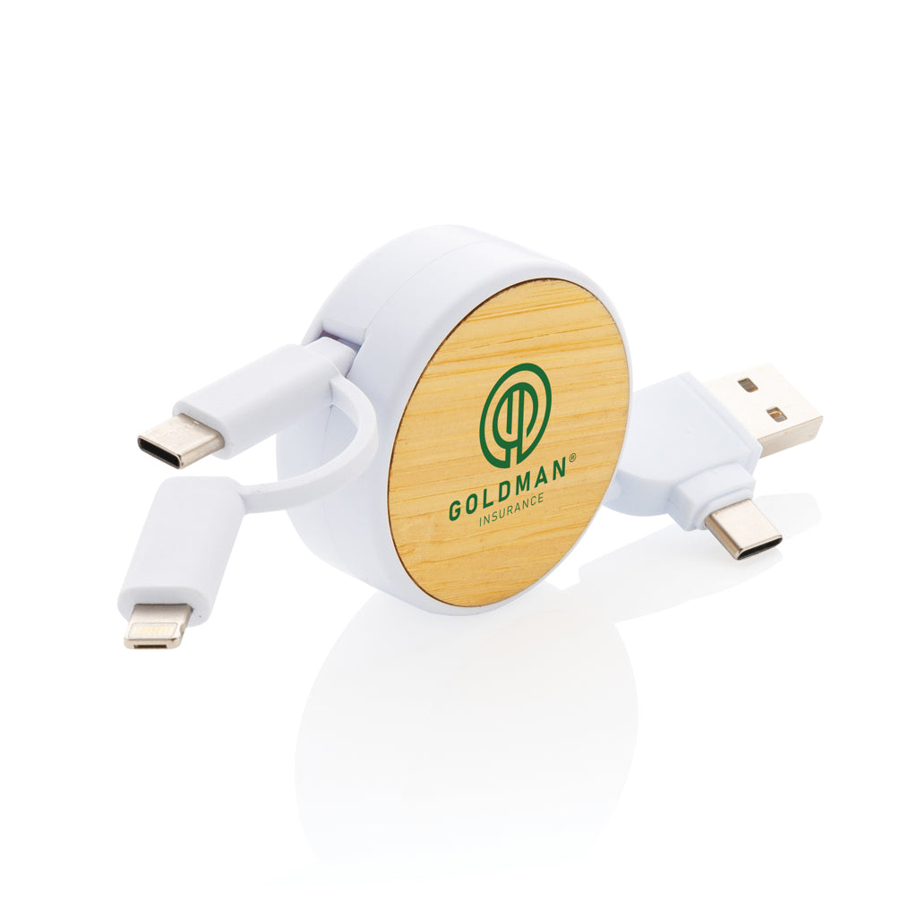 RCS gerecycled plastic Ontario 4-in-1 oprolbare kabel