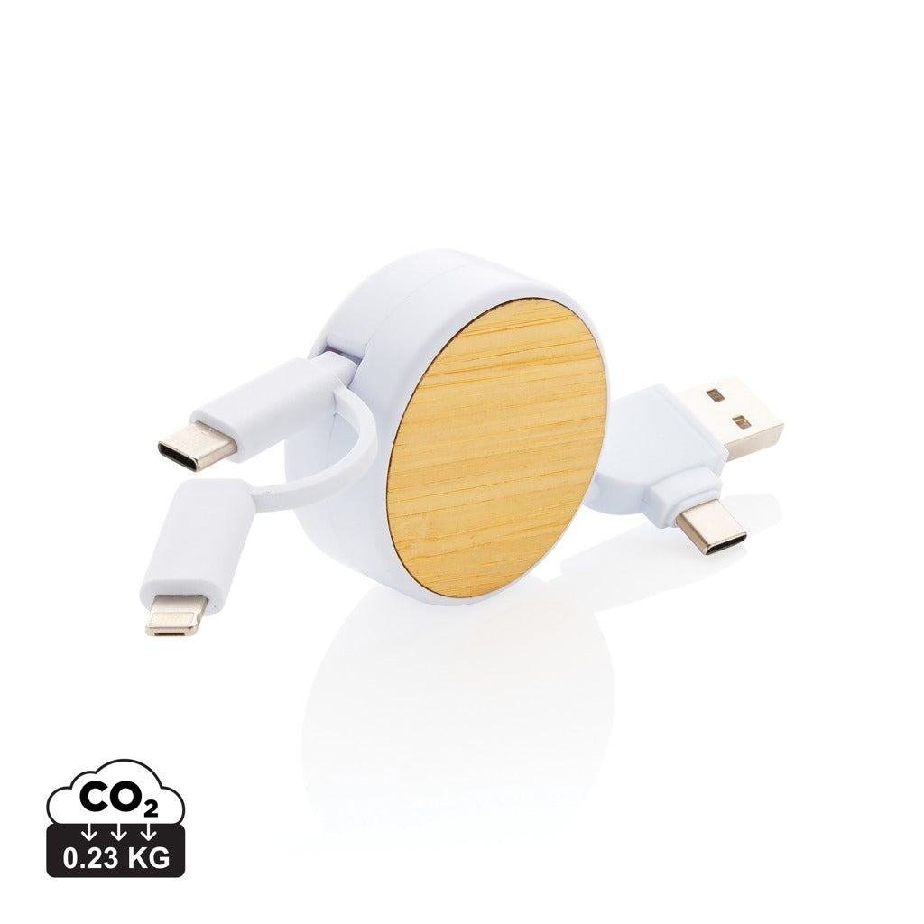 RCS gerecycled plastic Ontario 4-in-1 oprolbare kabel