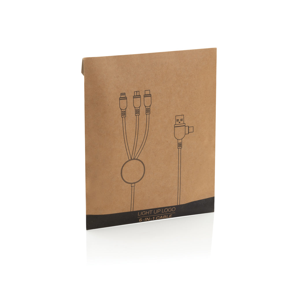 Light up logo 6-in-1 kabel