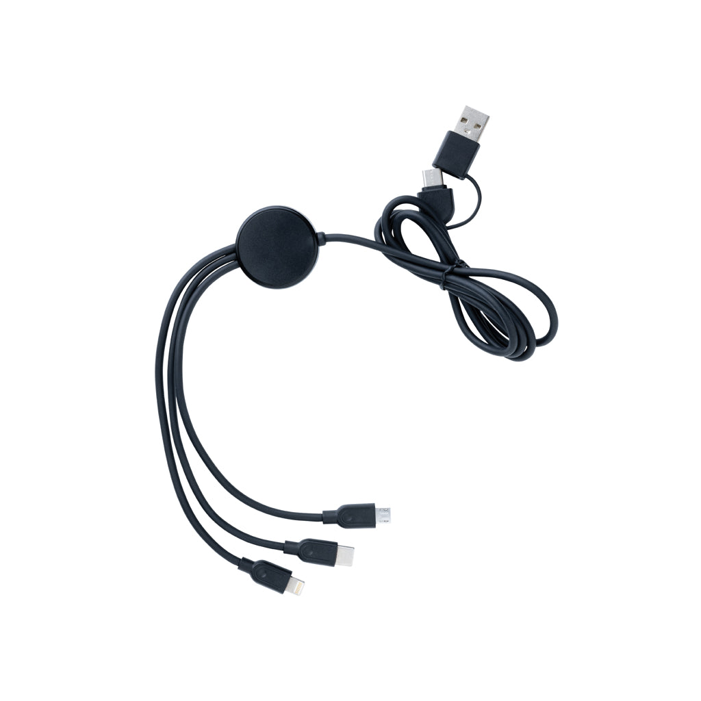 RCS gerecycled TPE en gerecyclede kunststof 60W 4-in-1 kabel