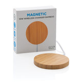 10W bamboe magnetische draadloze lader