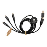 Terra 60W RCS recycled aluminium 120 cm 6-in-1 kabel