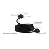 Urban Vitamin Stockton 65W gerecycled TPE/PET magn. kabel