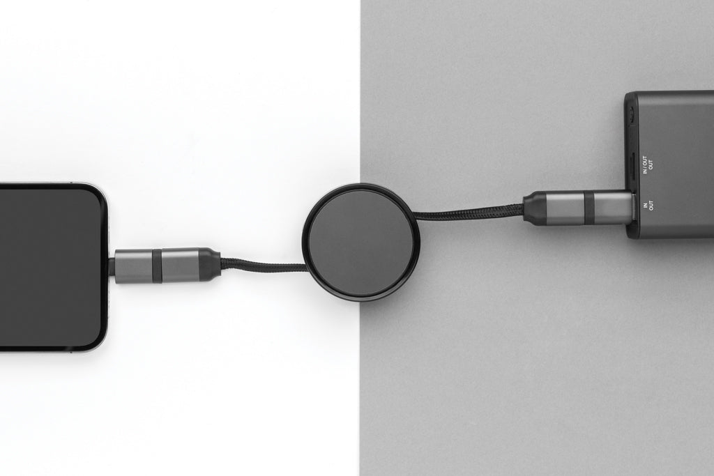 Terra RCS gerecycled aluminium uittrekbare 60W 6-in-1-kabel