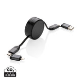Terra RCS gerecycled aluminium uittrekbare 60W 6-in-1-kabel