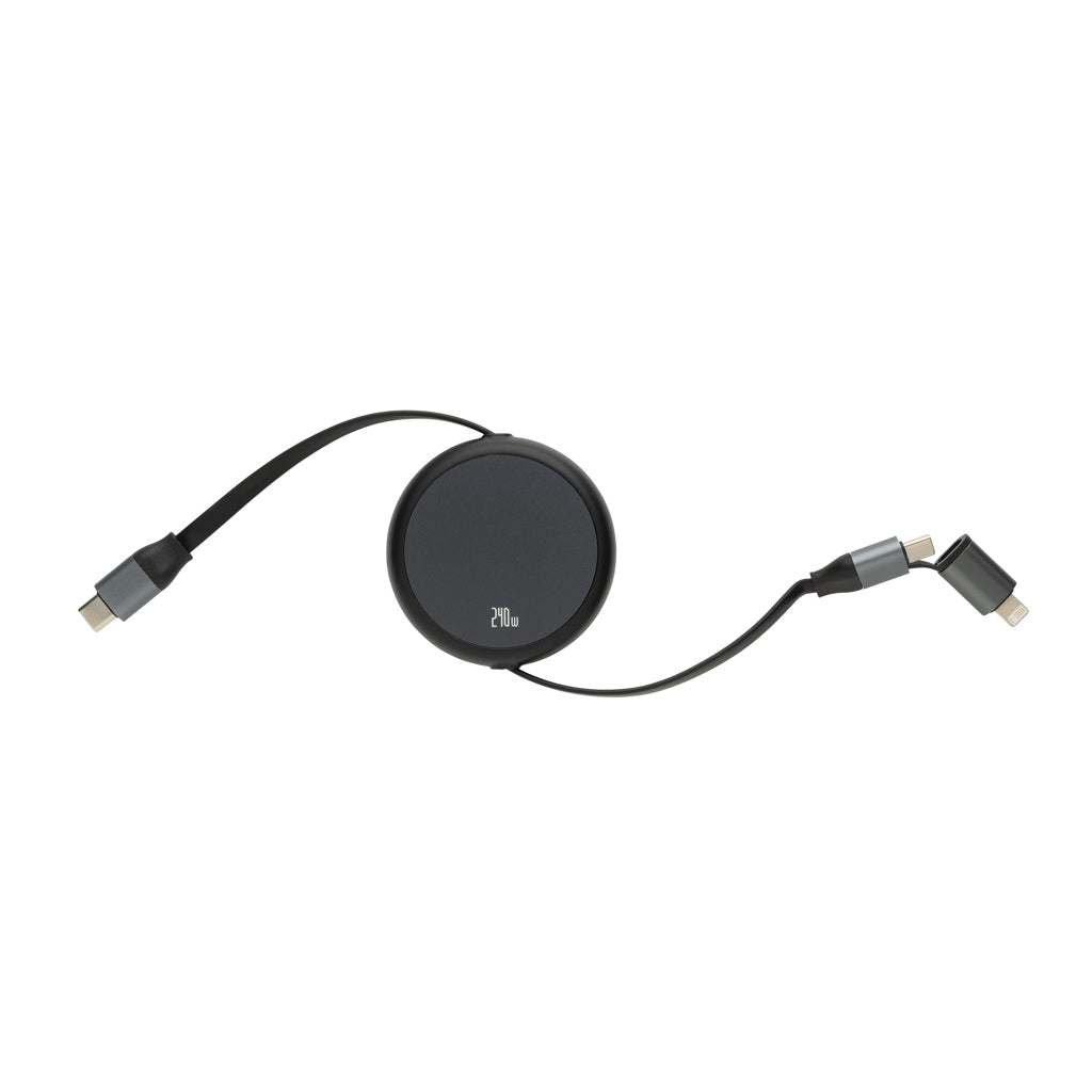 Terra recycled aluminum uittrekbare 240W kabel