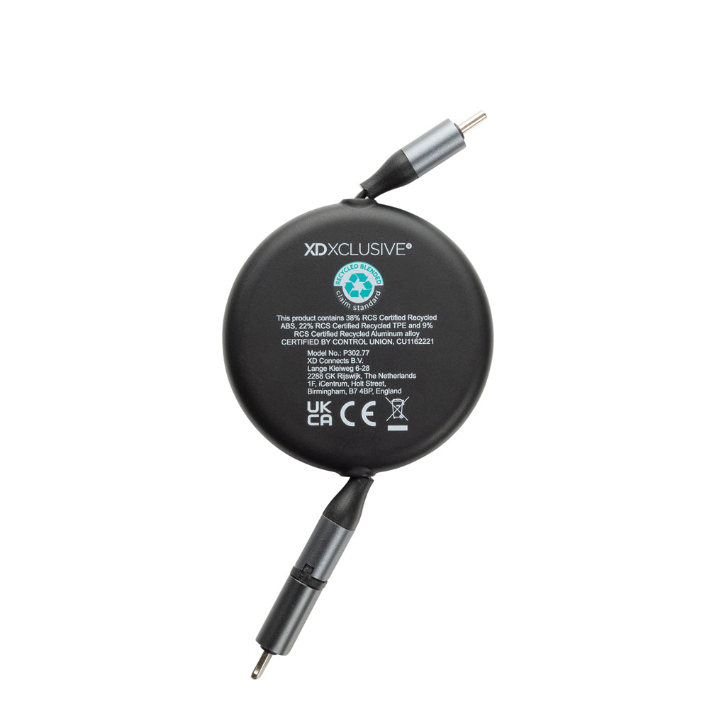 Terra recycled aluminum uittrekbare 240W kabel