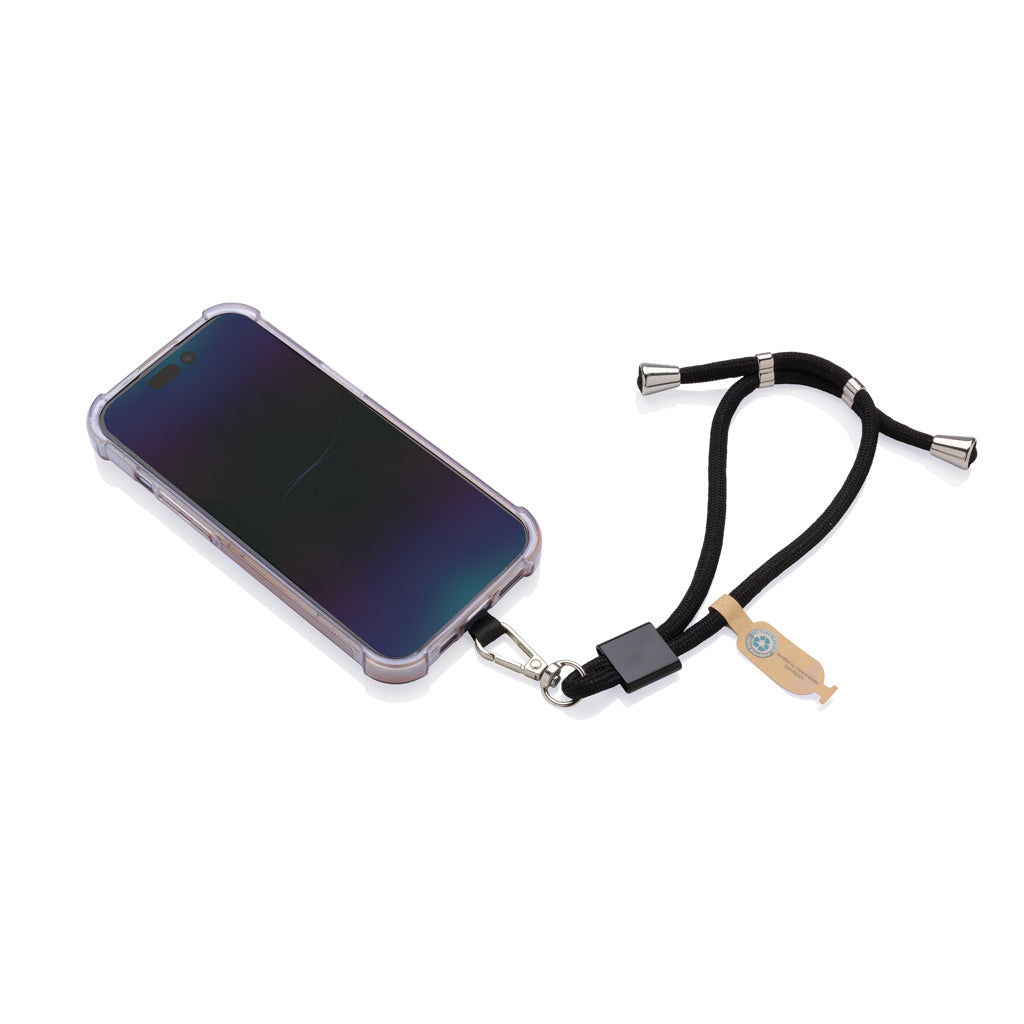 CarryLoop RCS rPET verstelbare telefoonhouder met polsband
