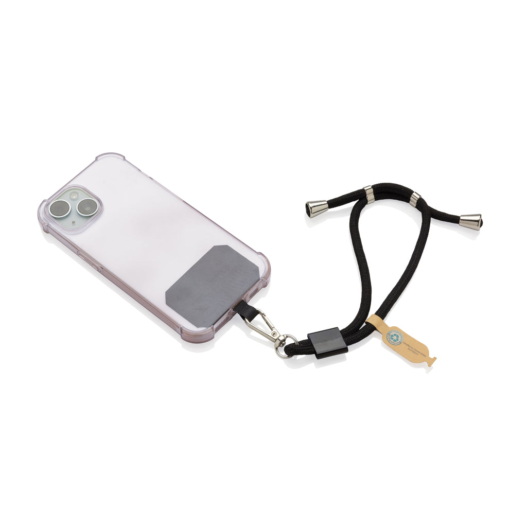CarryLoop RCS rPET verstelbare telefoonhouder met polsband