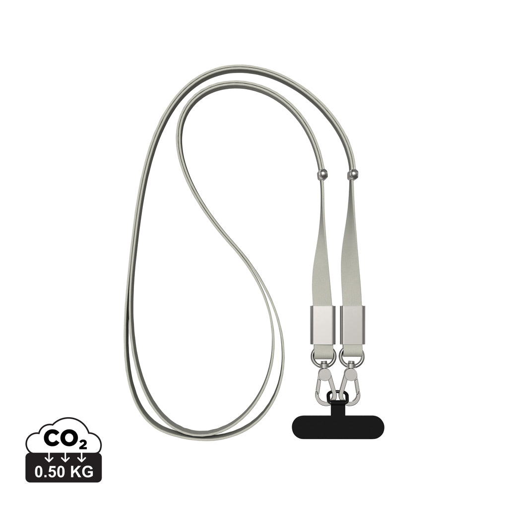 Nivo RCS recycled PET Crossbody lanyard