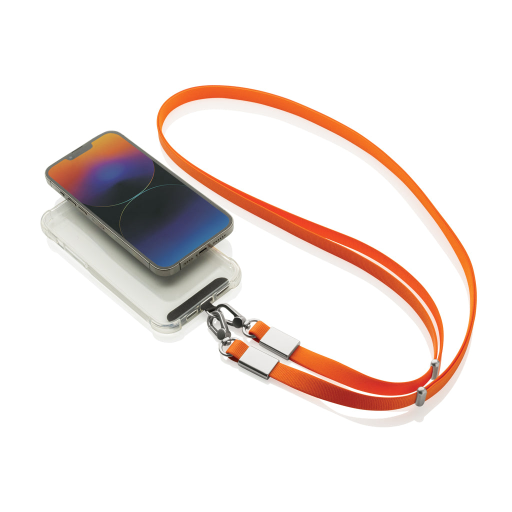 Nivo RCS recycled PET Crossbody lanyard
