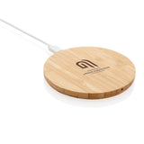 Bamboe 5W draadloze oplader rond
