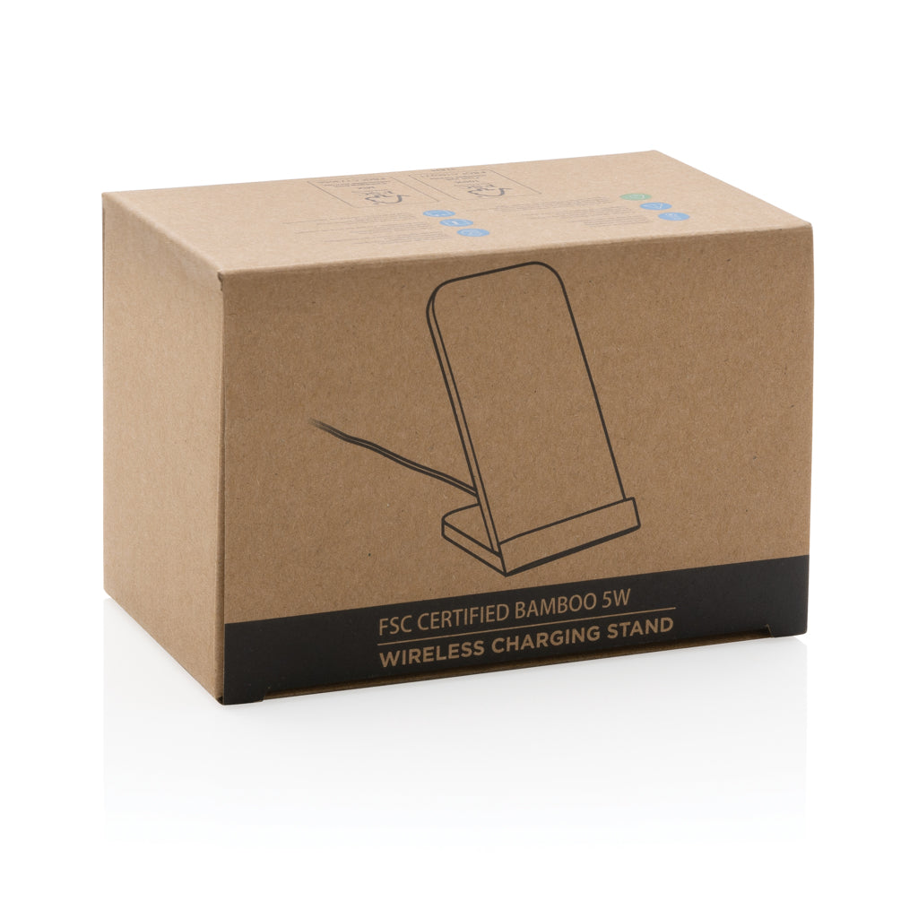 Bamboe 5W draadloze oplaadstandaard